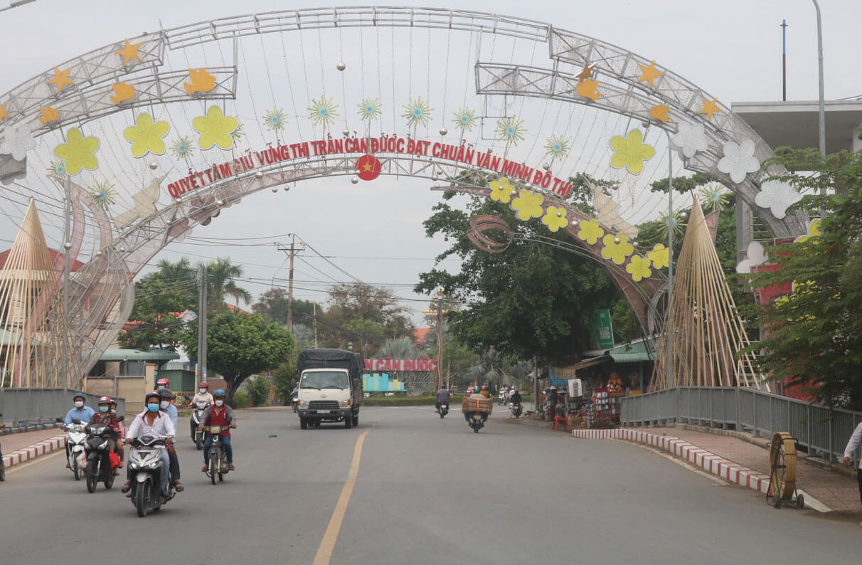 Huyện Cần Đước được tập trung phát triển cơ sở hạ tầng thúc đẩy nơi đây phát triển